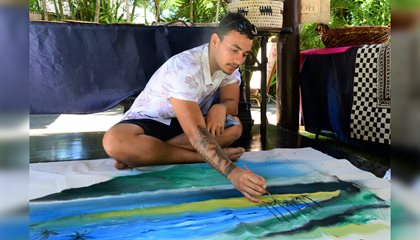 Paintings Win Hearts at ADB Meeting